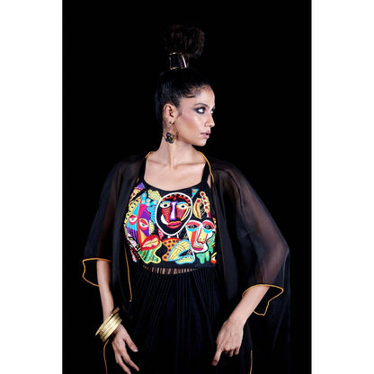 Firki by Sweta Black Aja Co-Ord (Set of 2)