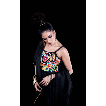 Firki by Sweta Black Aja Co-Ord (Set of 2)