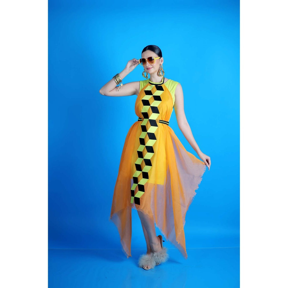 Firki by Sweta Green Sunset Glow Dress