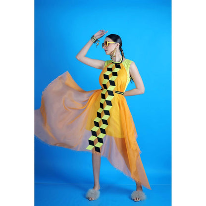 Firki by Sweta Green Sunset Glow Dress