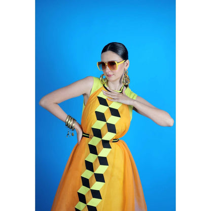 Firki by Sweta Green Sunset Glow Dress