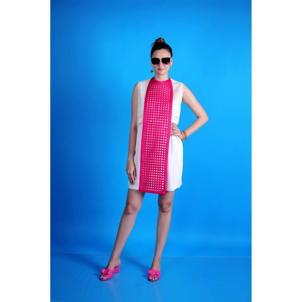 Firki by Sweta White Rosy Glow Dress