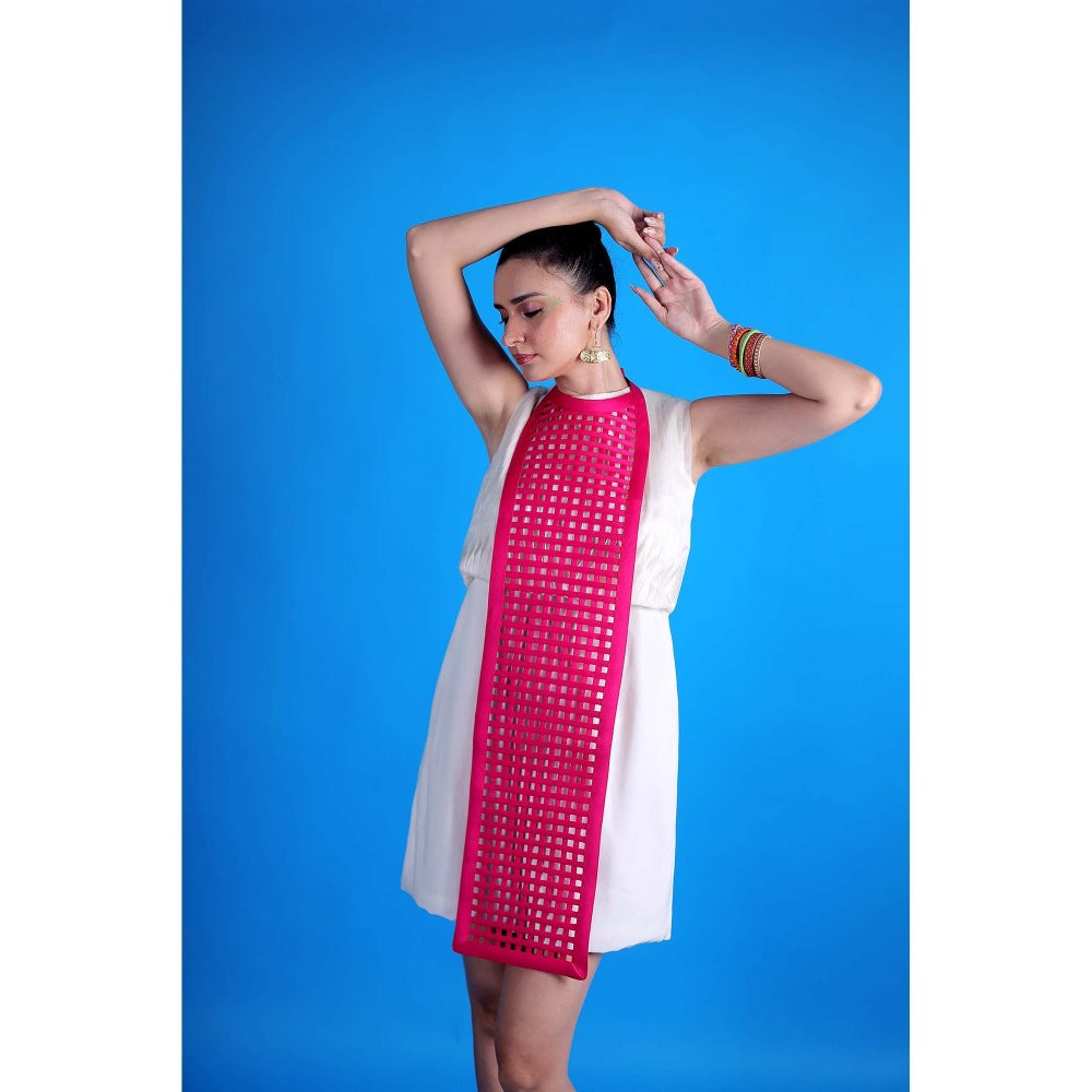 Firki by Sweta White Rosy Glow Dress
