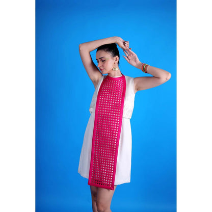 Firki by Sweta White Rosy Glow Dress