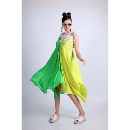 Firki by Sweta Yellow Lime Crush Dress