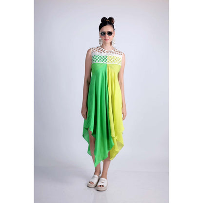 Firki by Sweta Yellow Lime Crush Dress