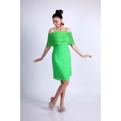 Firki by Sweta Green Neon Blitz Dress