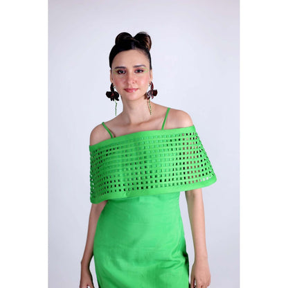 Firki by Sweta Green Neon Blitz Dress