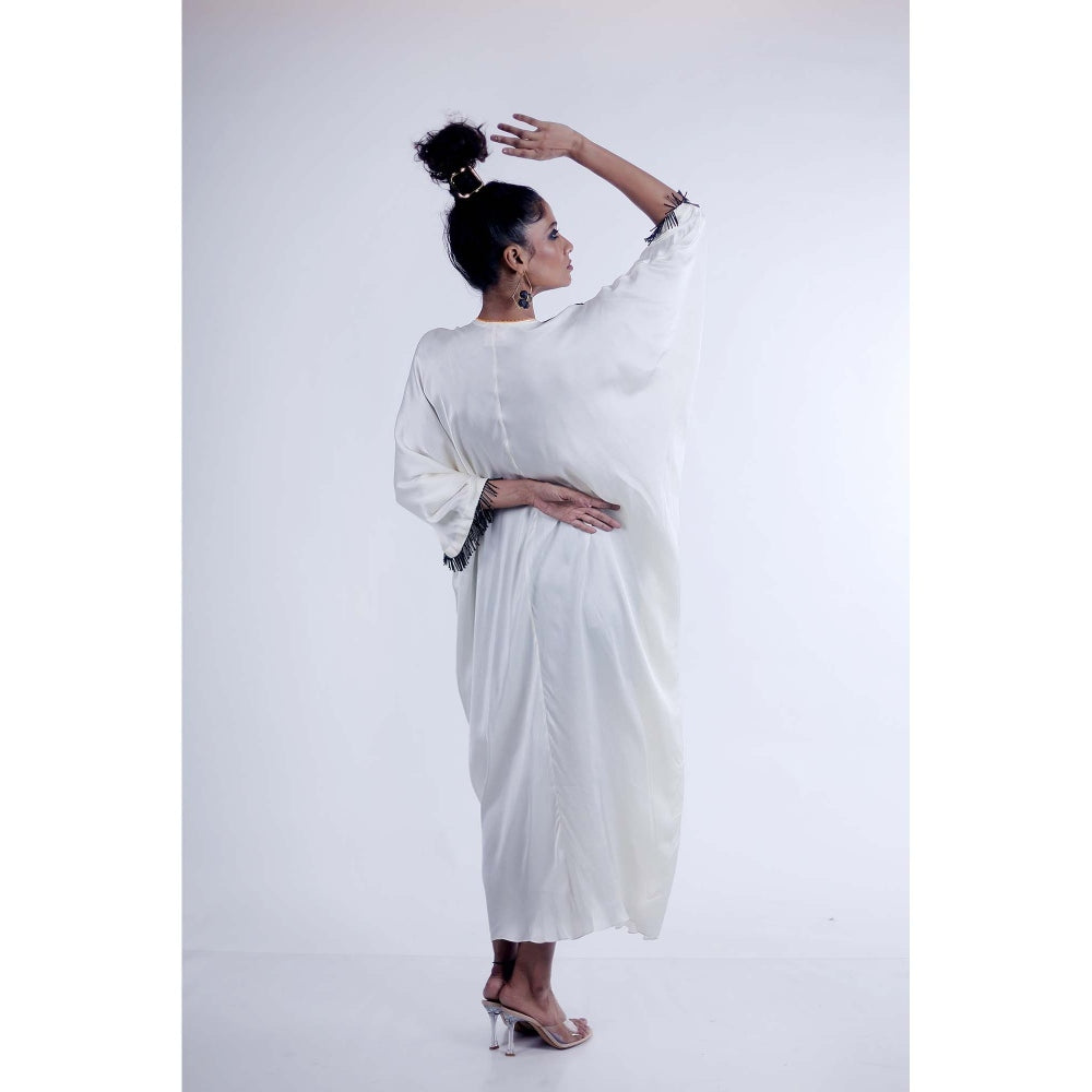 Firki by Sweta White Angelique Kaftan Dress