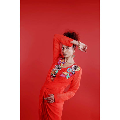 Firki by Sweta Red Issa Dress