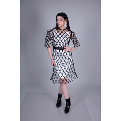 Firki by Sweta White Ebony Dress