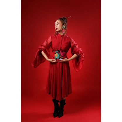 Firki by Sweta Red Geisha Dress