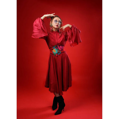 Firki by Sweta Red Geisha Dress