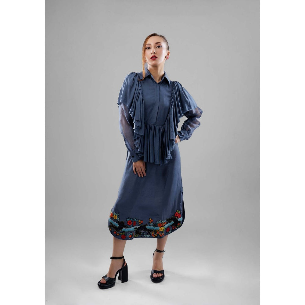 Firki by Sweta Grey Noir Dress