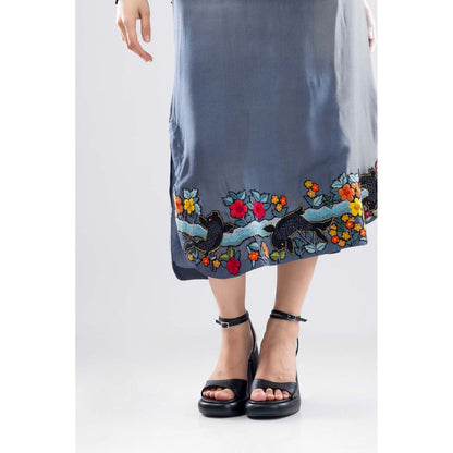 Firki by Sweta Grey Noir Dress