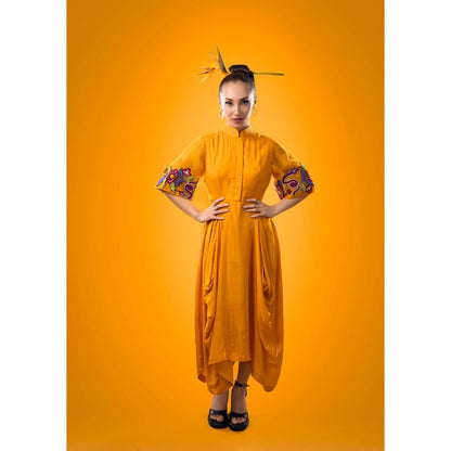 Firki by Sweta Yellow Sakura Dress