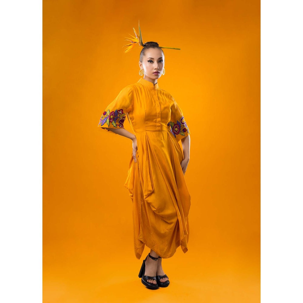 Firki by Sweta Yellow Sakura Dress