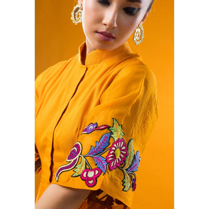 Firki by Sweta Yellow Sakura Dress