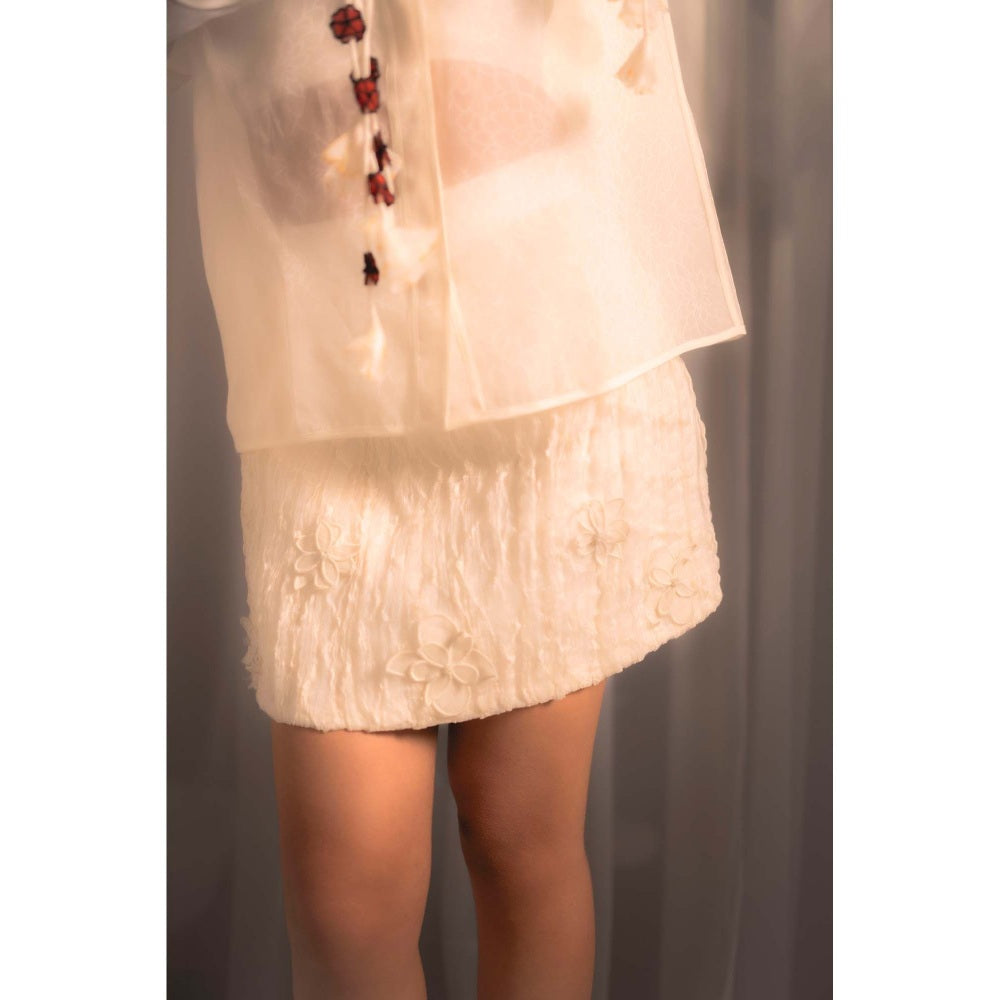 Firki by Sweta Women Ivory Floral Shirt