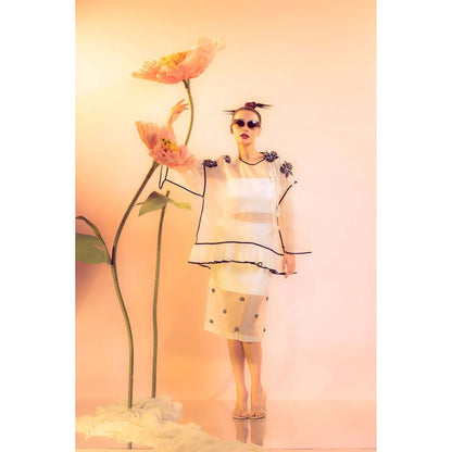 Firki by Sweta Women Ivory Floral Top