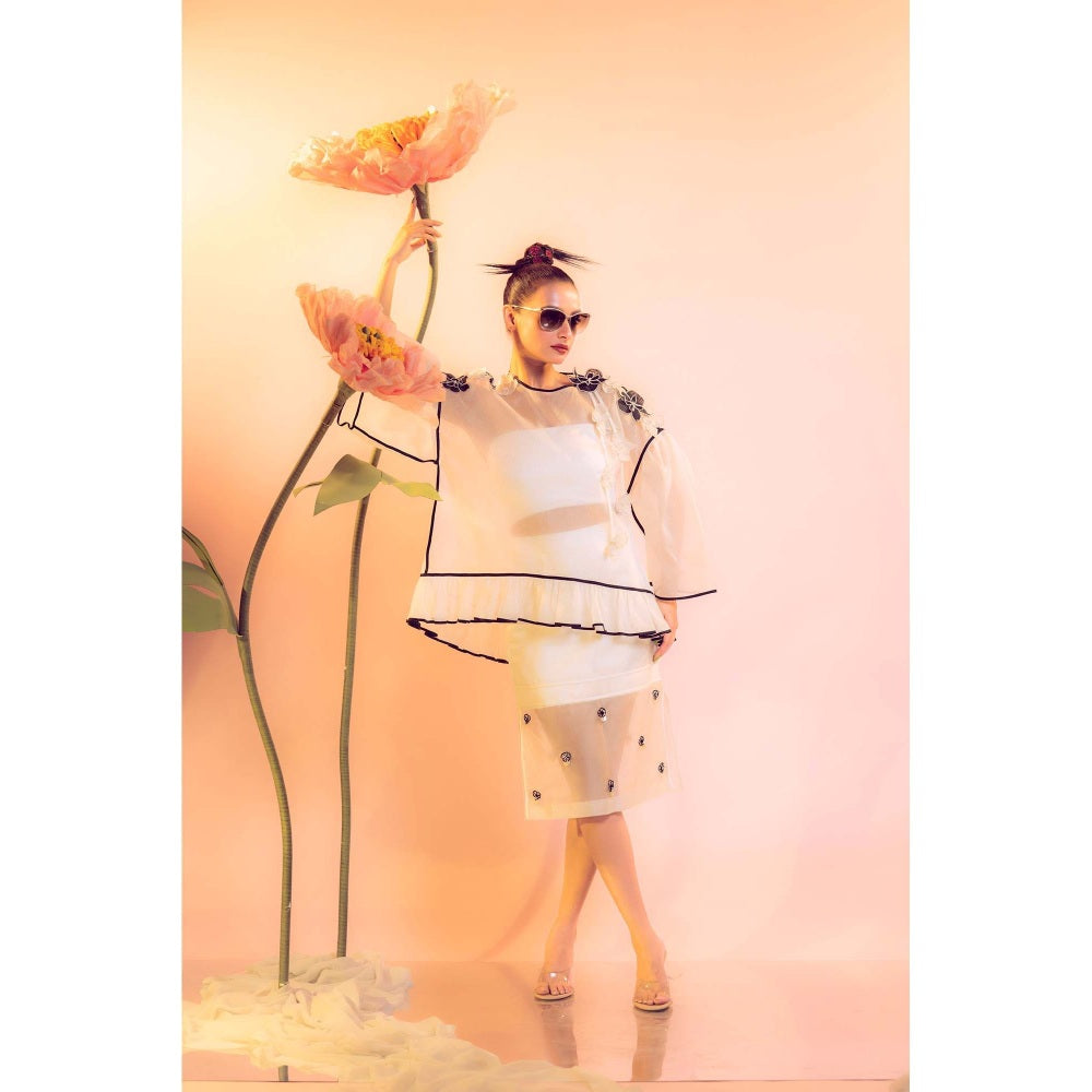 Firki by Sweta Women Ivory Floral Top