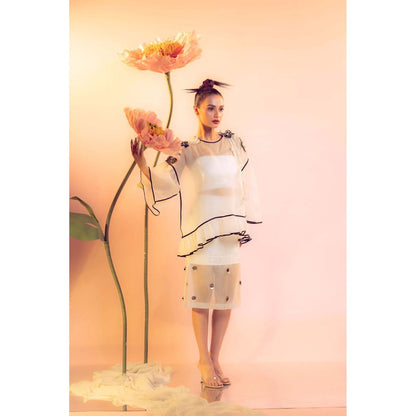 Firki by Sweta Women Ivory Floral Top