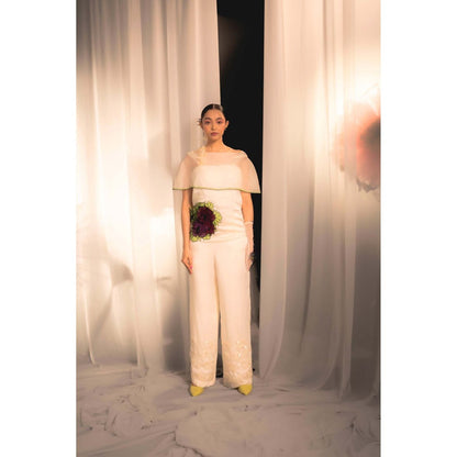 Firki by Sweta Women Ivory Floral Top