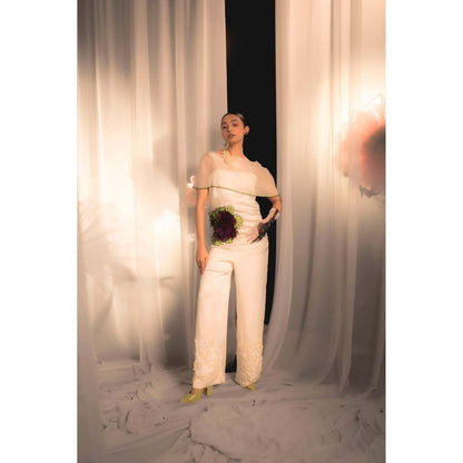 Firki by Sweta Women Ivory Floral Top