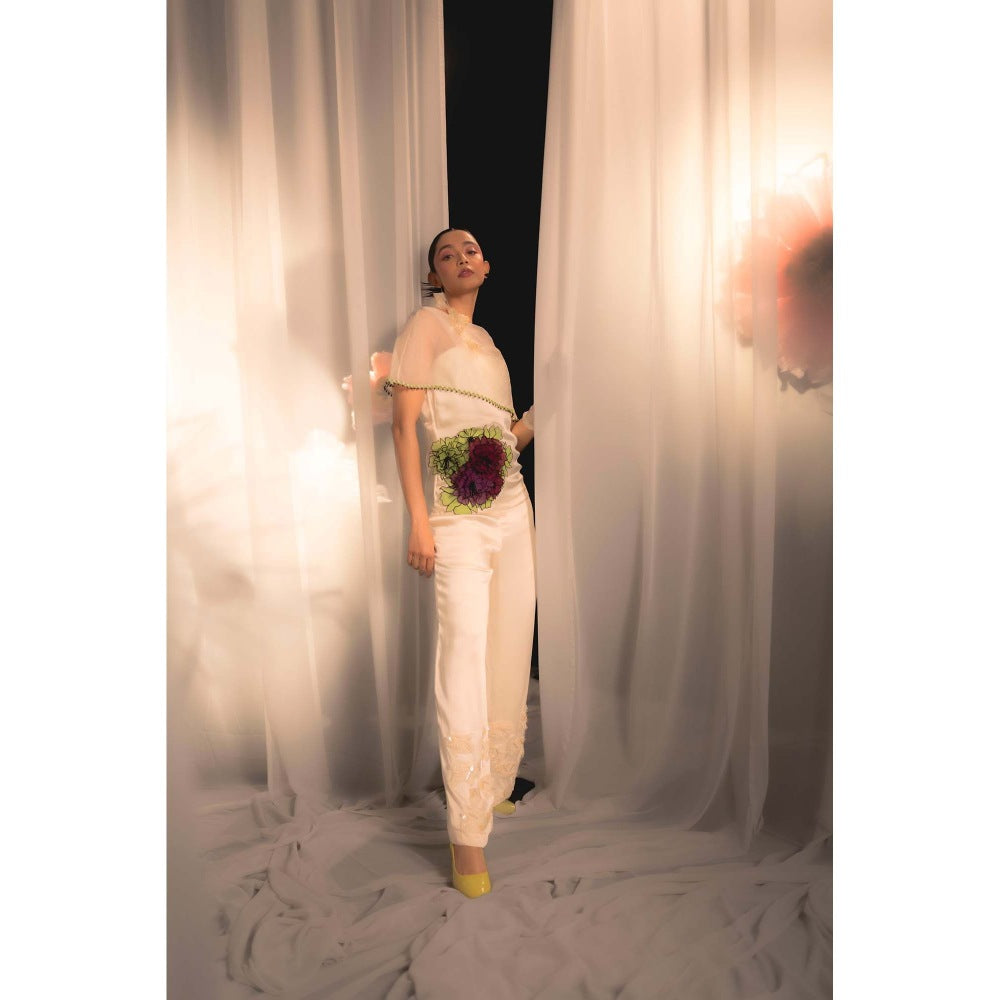 Firki by Sweta Women Ivory Floral Top