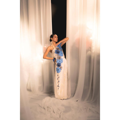 Firki by Sweta Pearl Harem Ivory Pant