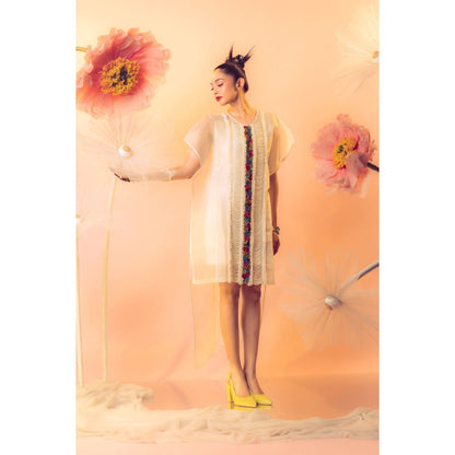 Firki by Sweta Ivory Blossom Dress