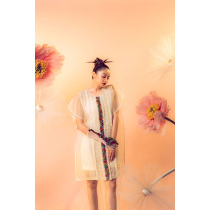 Firki by Sweta Ivory Blossom Dress
