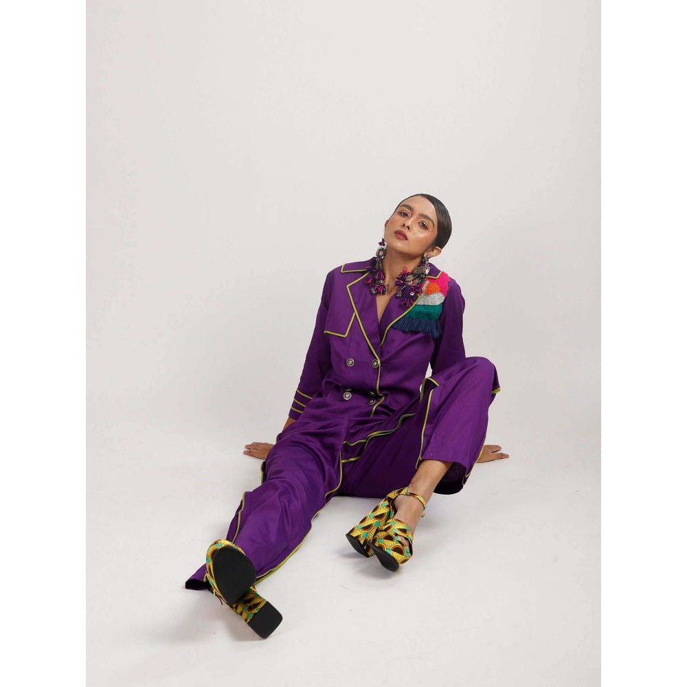 Firki by Sweta Purple Co-Ord (Set of 2)