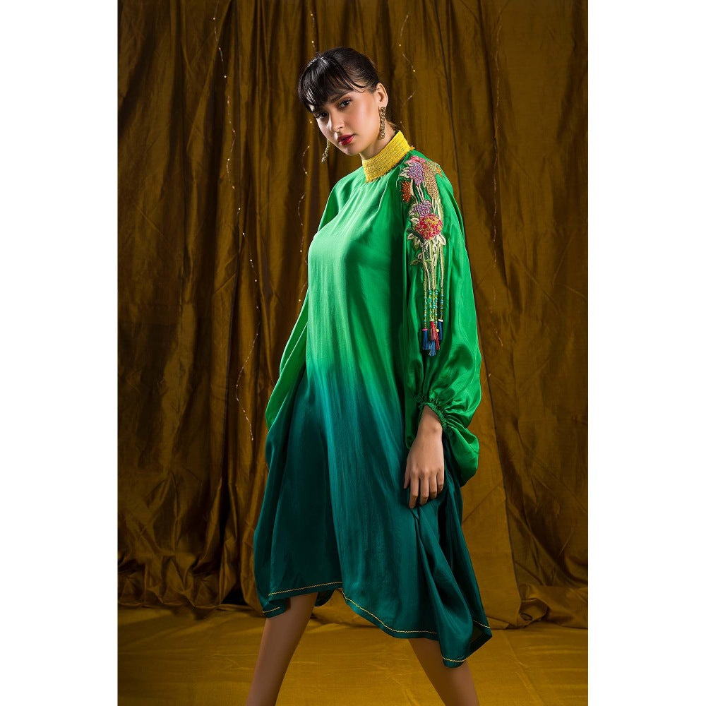 Firki by Sweta Green Moss Kaftan Style Dress