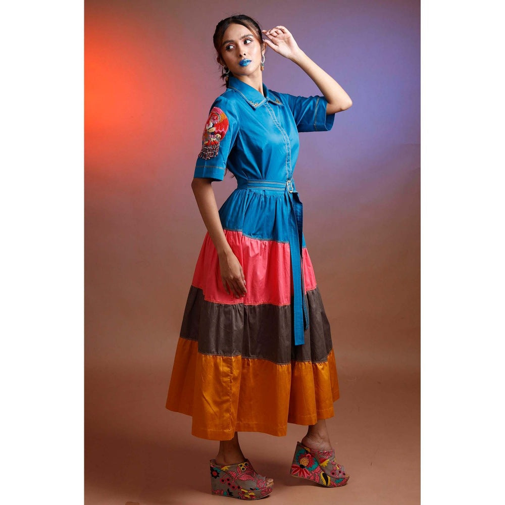 Firki by Sweta Blue Candy Floss Dress