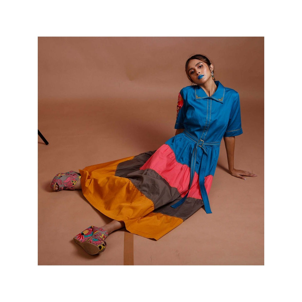 Firki by Sweta Blue Candy Floss Dress