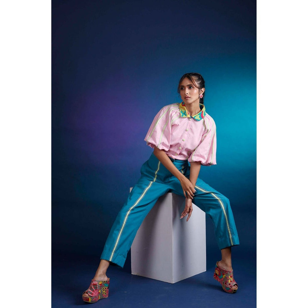 Firki by Sweta Pink Iris Jumpsuit