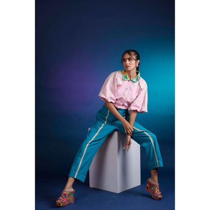 Firki by Sweta Pink Iris Jumpsuit