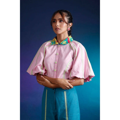 Firki by Sweta Pink Iris Jumpsuit