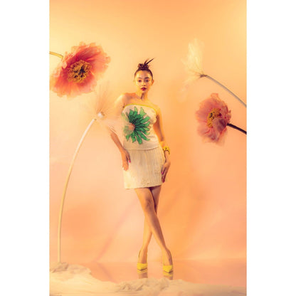 Firki by Sweta Ivory Grace Strapless Tube Top