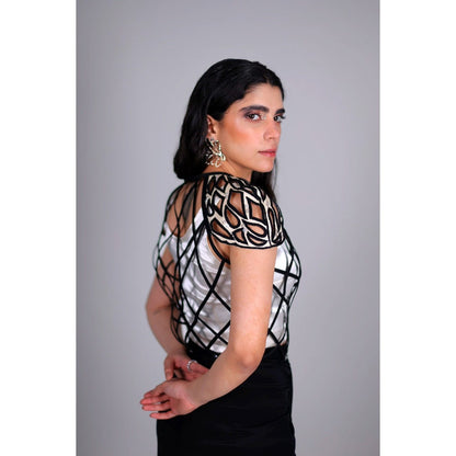 Firki by Sweta White Cocoon Top