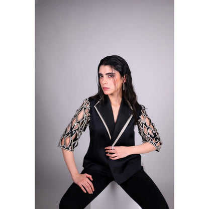 Firki by Sweta Black Onyx Blazer