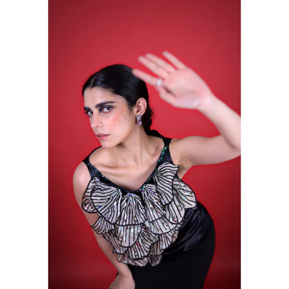 Firki by Sweta Black Stellar Top