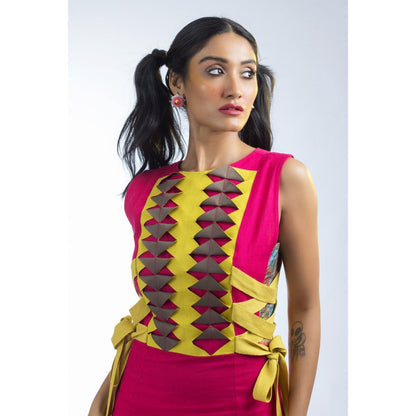 Firki by Sweta Fuchsia Poppy Pink Dress