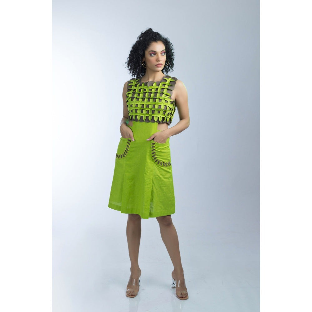 Firki by Sweta Citrus Green Dress