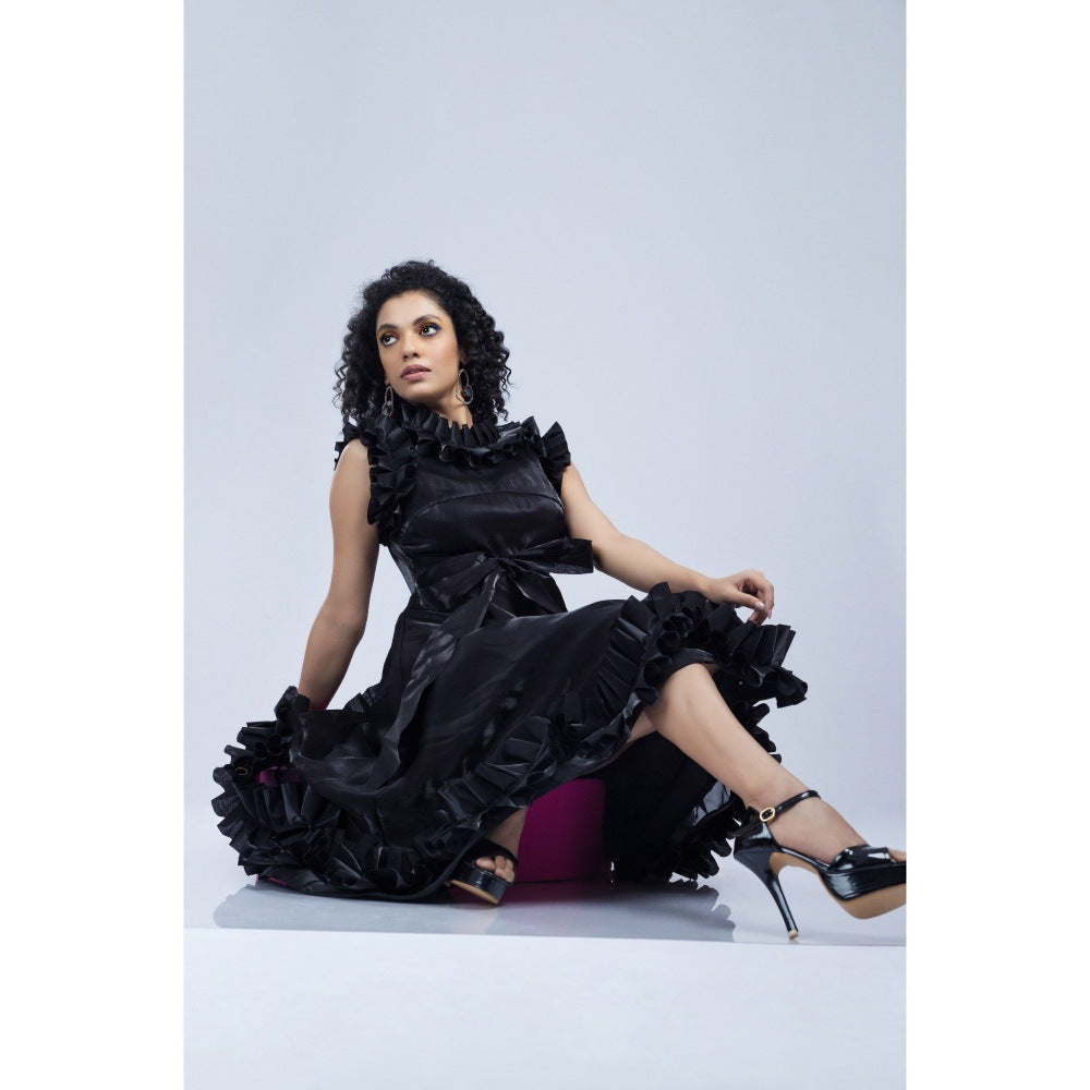 Firki by Sweta Midnight Sparkle Black Dress