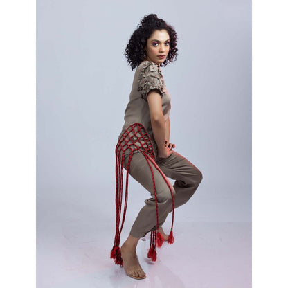 Firki by Sweta Rebel Grey Top with Pant