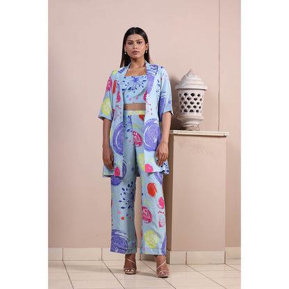 GAGAN VOHRA Fox Coral Co-Ord Set - Blue