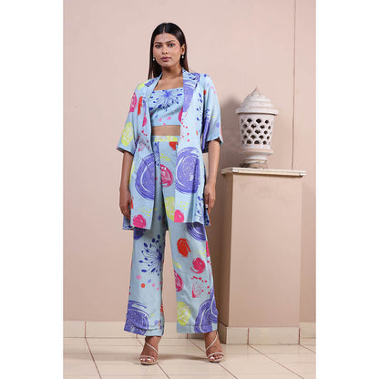 GAGAN VOHRA Fox Coral Co-Ord Set - Blue