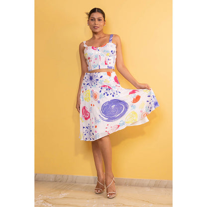 GAGAN VOHRA Bubble Coral Co-Ord Set - White